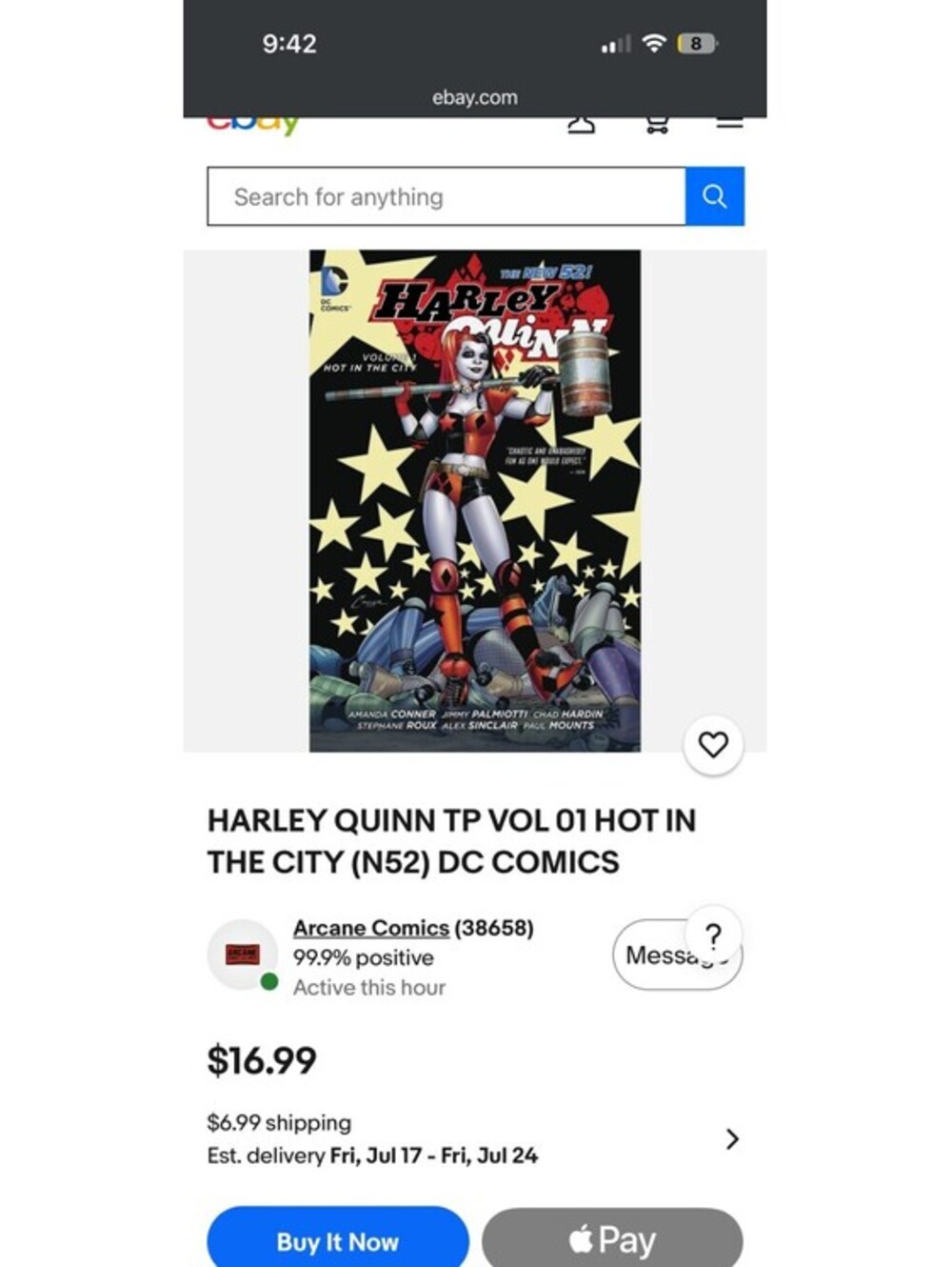 Harley Quinn TP Vol 01 Hot in the City (N52) DC Comics Graphic Novel